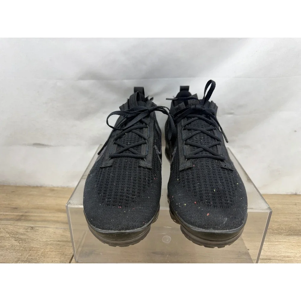 Nike Air VaporMax 2021 FK Triple Black Flyknit Running DH4084-001 Mens 11.5